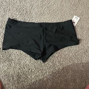 SO Black Stretch Boyshort Swim Bottoms New”